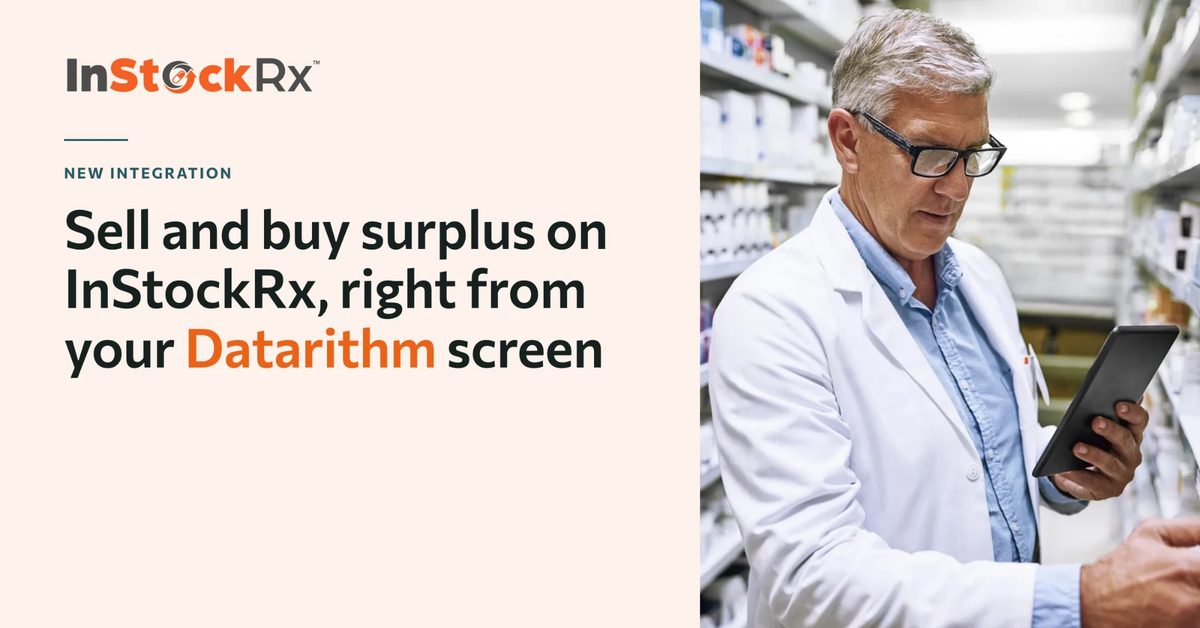 New integration: sell and buy surplus on InStockRx, right from your Datarithm screen
