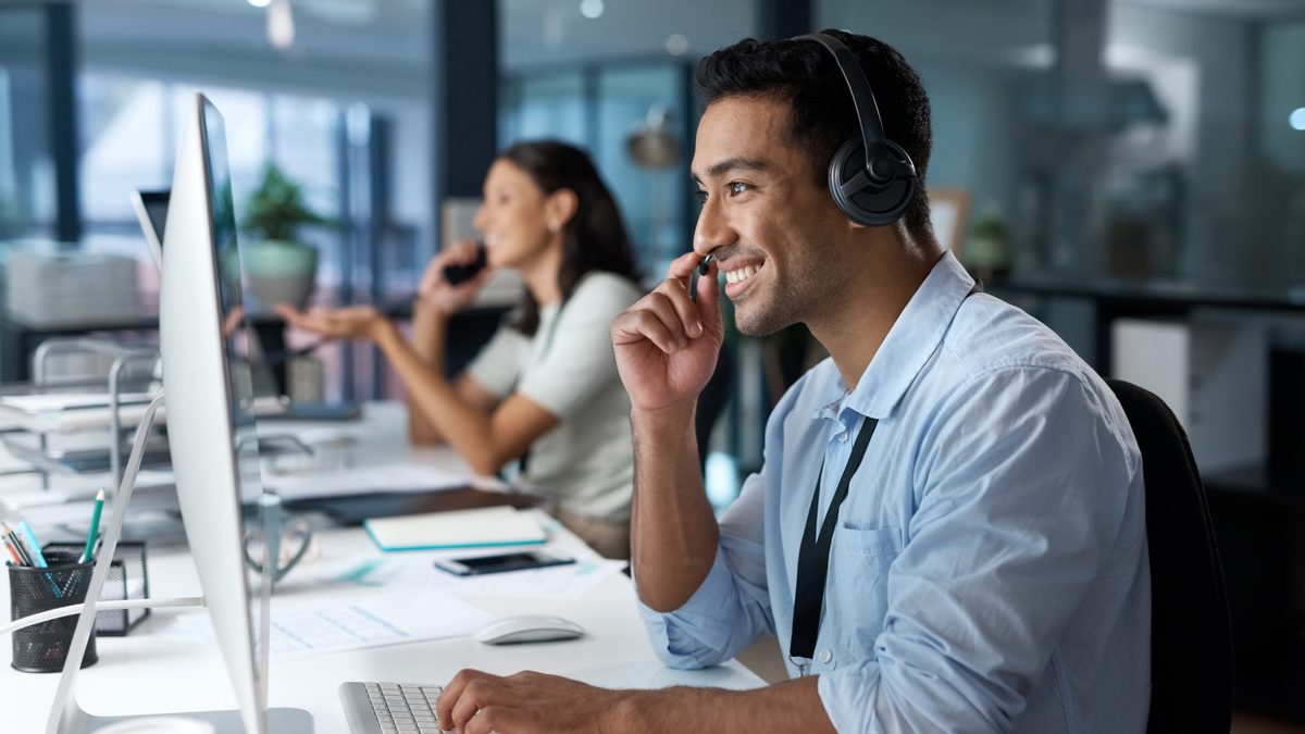 An InStockRx Account Manager on a call with a member pharmacy